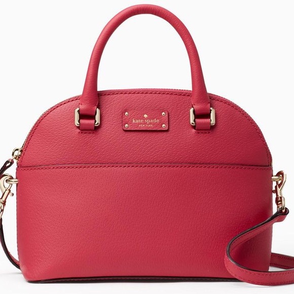 Kate Spade ♠️ NWT Red Mini Satchel/Crossbody Bag - Picture 2 of 8